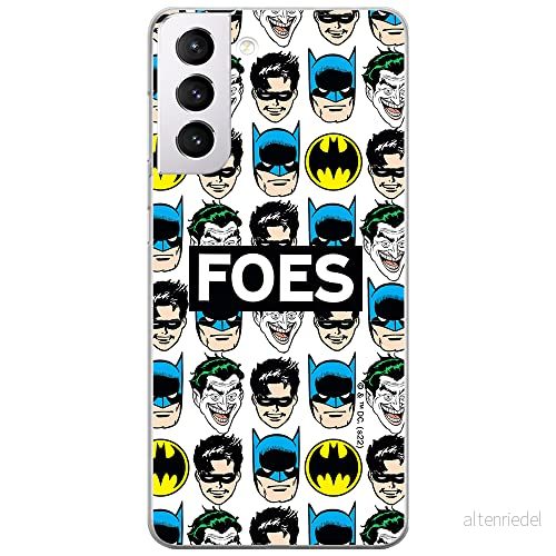 ERT GROUP mobiltelefonfodral för Samsung S21 originalt och officiellt licensierat DC mönster Batman 078 optimalt anpassad till formen på mobiltelefonen, gedeeltelijk transparant 5905131500571
