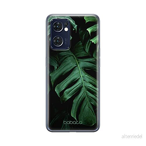 ERT GROUP mobiltelefonfodral för Oppo RENO 7 5G originalt och officiellt licensierat Babaco mönster Plants 003 optimalt anpassad till formen på mobiltelefonen, fodral tillverkad av TPU plast 5905511305918