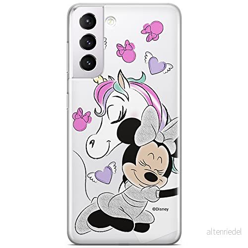 ERT GROUP mobiltelefonfodral för Samsung S21 originalt och officiellt licensierat Disney mönster Minnie 036 optimalt anpassad till formen på mobiltelefonen, gedeeltelijk transparant 5903932377460