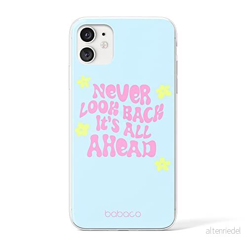ERT GROUP mobiltelefonfodral för Apple Iphone 11 originalt och officiellt licensierat Babaco mönster Never look back 005 Vit anpassad till formen på mobiltelefonen, fodral tillverkad av TPU plast 5903932884821