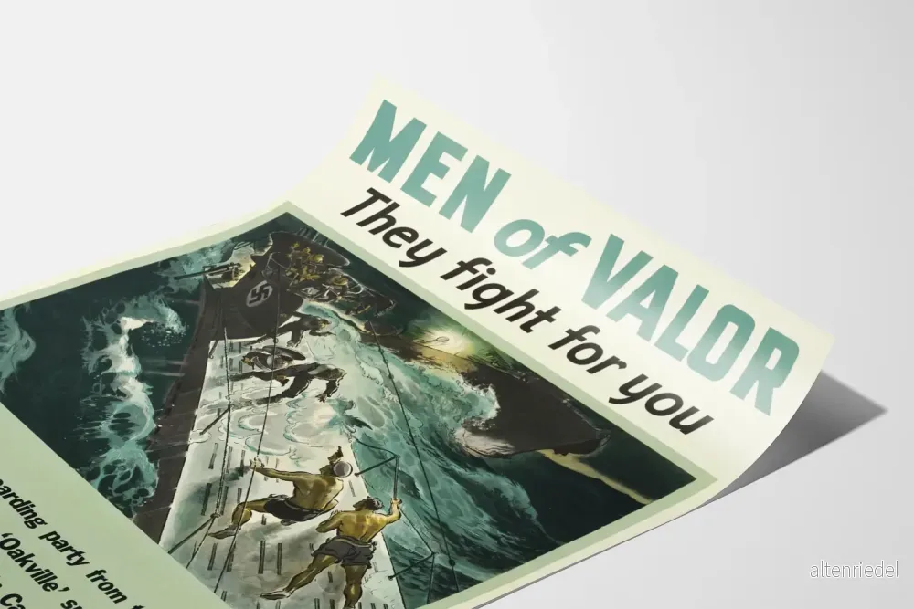 Militärposter 'Men of Valor' - Landstigning på tysk ubåt - Bild 3