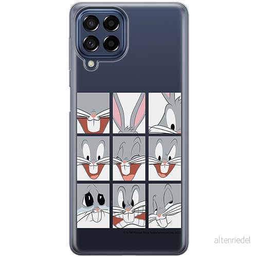 ERT GROUP mobiltelefonfodral för Samsung M33 5G originalt och officiellt licensierat Looney Tunes mönster Bugs 015 optimalt anpassad till formen på mobiltelefonen, gedeeltelijk transparant 5905795077884