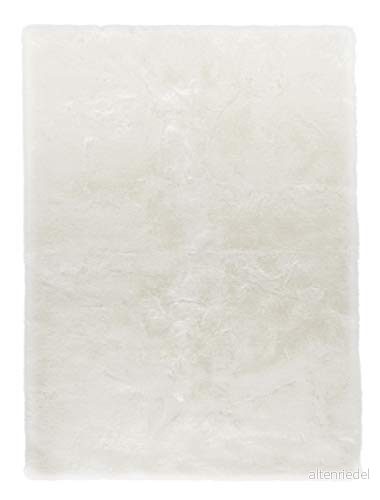 Mint Rugs Superior mjuk konstgjord pälsmatta, unik vit 160x230 cm Uni Weiß 4260578021500