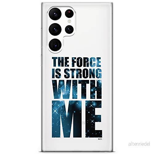 ERT GROUP mobiltelefonfodral för Samsung S22 ULTRA originalt och officiellt licensierat Star Wars mönster 015 Vit optimalt anpassad till formen på mobiltelefonen, gedeeltelijk transparant 5904805284311