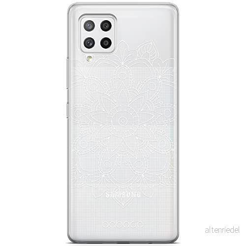 ERT GROUP mobiltelefonfodral för Samsung A42 5G originalt och officiellt licensierat Babaco mönster Mandalas 006 Vit optimalt anpassad till formen på mobiltelefonen, gedeeltelijk transparant 5904805840517