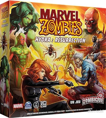 Asmodee Cmon Marvel Zombies Expansion: Hydra Resurrection Ett zombicidspel brädspel figurspel kooperativa spel från 14 år fransk version 3558380112495