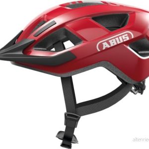ABUS Aduro 3.0 LED cykelhjälm sportig cityhjälm i snygg design för vardagliga och sportiga turer med bakljus dam herr storlek L, röd 4003318383601 ABUS Aduro 3.0 LED cykelhjälm sportig cityhjälm i snygg design för vardagliga och sportiga turer med bakljus dam herr storlek L, röd 4003318383601