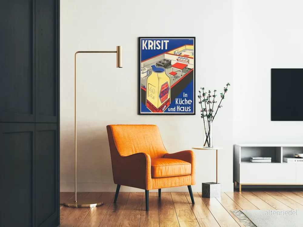 Vintageposter Krisit städning kök och hem - Bild 2