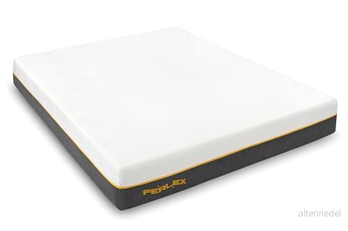 Ferlex Viskoelastisk madrass 150 x 200 minne höjd 24 cm flerskiktad hög fasthet tvättbart överdrag 8436573697705