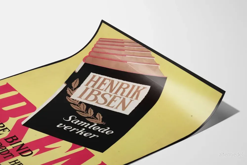 Vintageaffisch Samling Böcker Henrik Ibsen - Bild 3