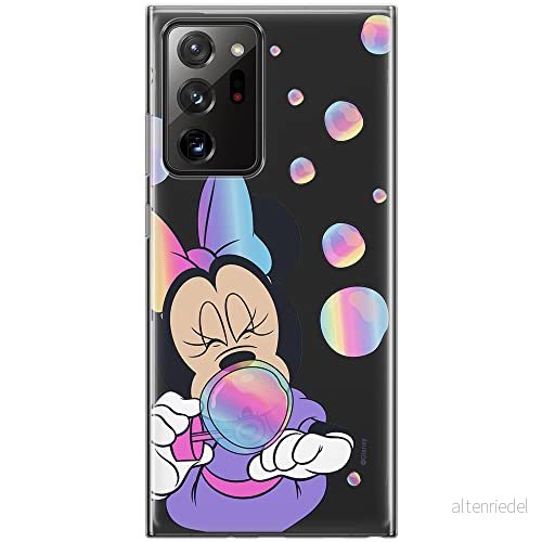 ERT GROUP mobiltelefonfodral för Samsung GALAXY NOTE 20 ULTRA originalt och officiellt licensierat Disney mönster Minnie 052 optimalt anpassad till formen på mobiltelefonen, gedeeltelijk transparant 5903040355343