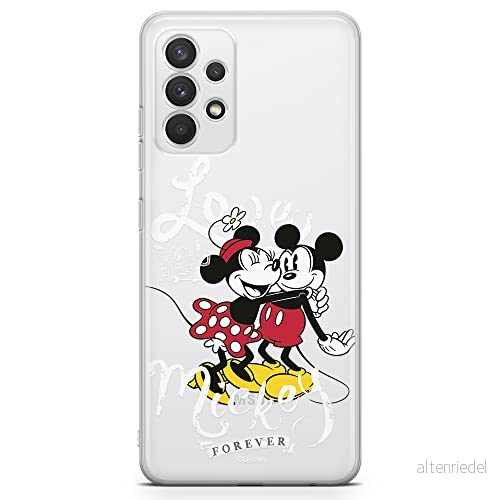 ERT GROUP mobiltelefonfodral för Samsung A32 4G LTE originalt och officiellt licensierat Disney mönster Mickey & Minnie 001 optimalt anpassad till formen på mobiltelefonen, gedeeltelijk transparant 5903040352175