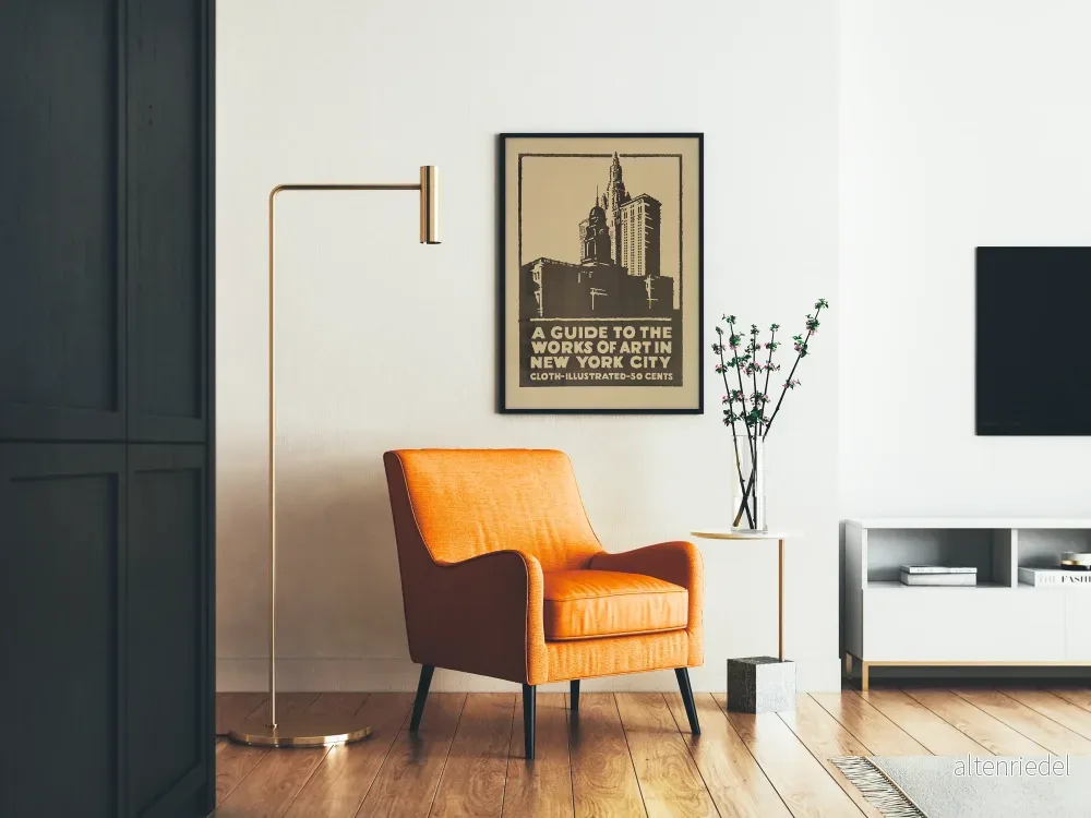 Vintageaffisch Guide till konstverk i New York - Bild 2