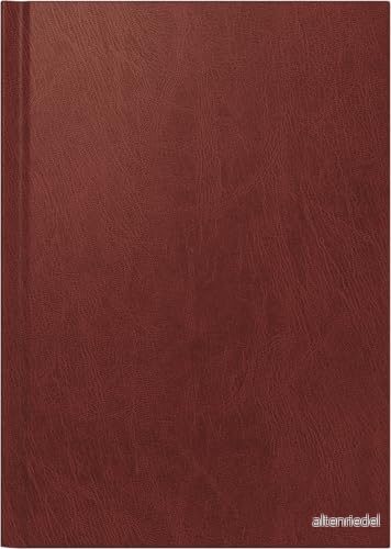 BRUNNEN Bokkalender modell 795 (2025), 1 sida = dag, A5, 352 sidor, Miradur omslag, vinröd 4061947128888