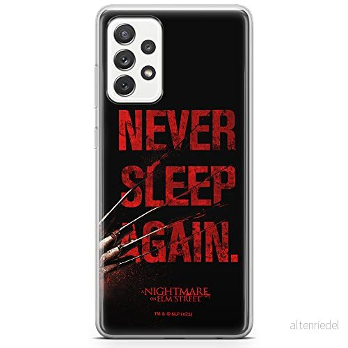 ERT GROUP mobiltelefonfodral för Samsung A53 5G originalt och officiellt licensierat Horror mönster Nightmare of Elm Street 003 anpassad till formen på mobiltelefonen, fodral tillverkad av TPU plast 5905511076627
