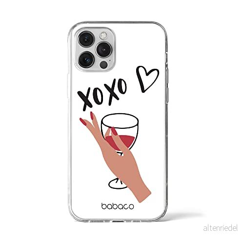 ERT GROUP mobiltelefonfodral för Apple Iphone 12 PRO MAX originalt och officiellt licensierat Babaco mönster XOXO 001 Vit optimalt anpassad till formen på mobiltelefonen, gedeeltelijk transparant 5904805045943