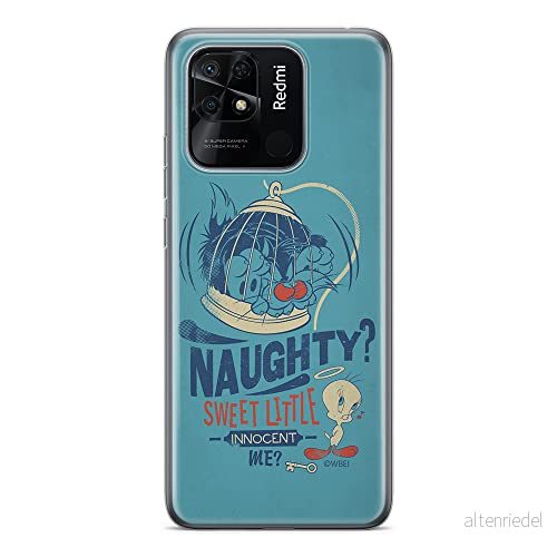 ERT GROUP mobiltelefonfodral för Xiaomi REDMI 10C originalt och officiellt licensierat Looney Tunes mönster Sylvester & Tweety 001, fodral tillverkad av TPU plast 5905511537555