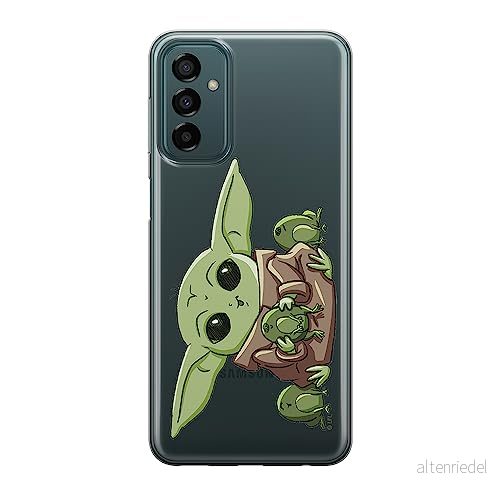 ERT GROUP mobiltelefonfodral för Samsung M13 4G/M23 5G/F23 originalt och officiellt licensierat Star Wars mönster Baby Yoda 014 anpassad till formen på mobiltelefonen, gedeeltelijk transparant 5905511366964