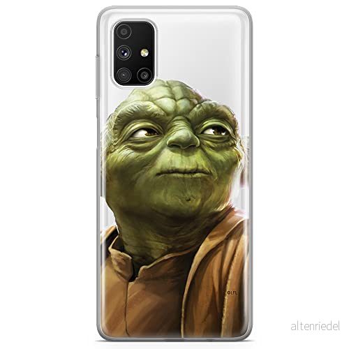 ERT GROUP mobiltelefonfodral för Samsung M51 originalt och officiellt licensierat Star Wars mönster Yoda 006 optimalt anpassad till formen på mobiltelefonen, gedeeltelijk transparant 5904805483226