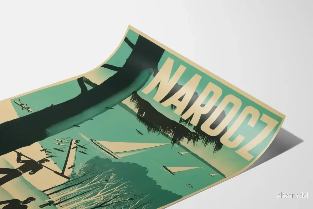 Vintageposter Narocz - Seglingsläger för ungdomar från Maritima och koloniala ligan - Bild 3