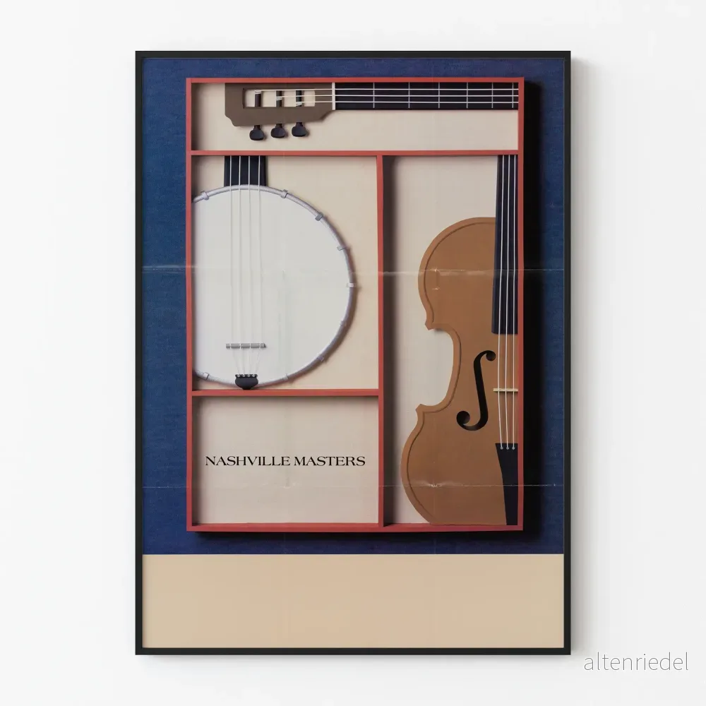 Dekorativ poster Nashville Masters Musikinstrument