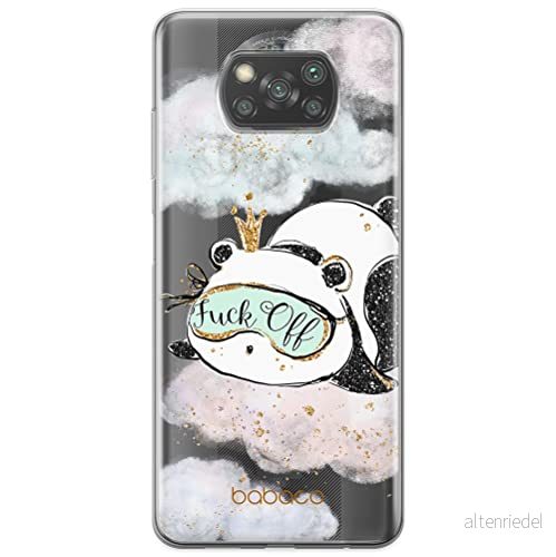 ERT GROUP mobiltelefonfodral för Xiaomi POCOPHONE X3 originalt och officiellt licensierat Babaco mönster Panda 001 optimalt anpassad till formen på mobiltelefonen, gedeeltelijk transparant 5903537123837