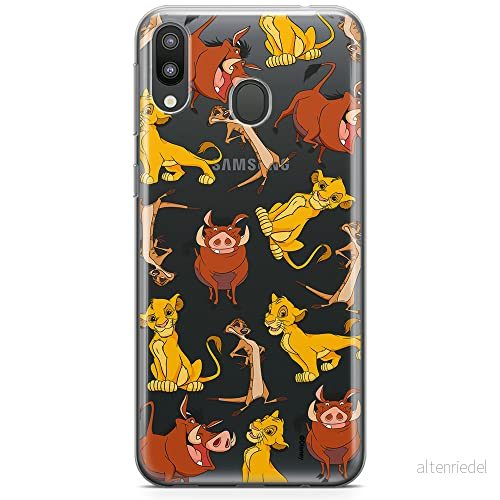ERT GROUP mobiltelefonfodral för Samsung M20 originalt och officiellt licensierat Disney mönster Simba & Friends 010 optimalt anpassad till formen på mobiltelefonen, gedeeltelijk transparant 5905131791603