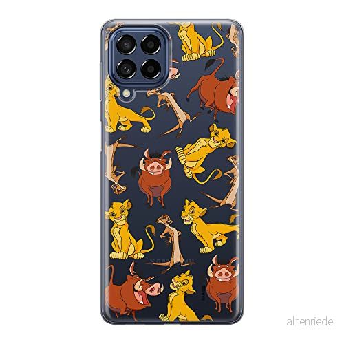 ERT GROUP mobiltelefonfodral för Samsung M53 5G originalt och officiellt licensierat Disney mönster Simba & Friends 010 optimalt anpassad till formen på mobiltelefonen, gedeeltelijk transparant 5905511390037