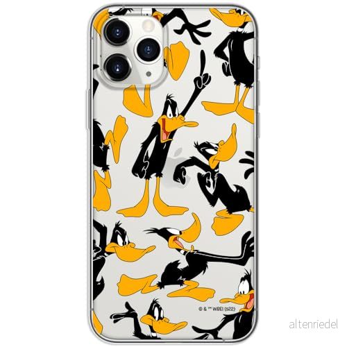 ERT GROUP mobiltelefonfodral för Iphone 11 PRO originalt och officiellt licensierat Looney Tunes mönster Duffy 002 optimalt anpassad till formen på mobiltelefonen, gedeeltelijk transparant 5905511663599