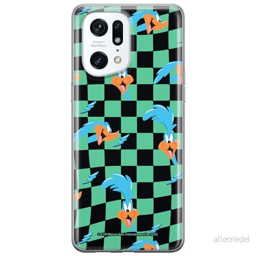 ERT GROUP mobiltelefonfodral för Oppo FIND X5 PRO originalt och officiellt licensierat Looney Tunes mönster Roadrunner 005 anpassad till formen på mobiltelefonen, fodral tillverkad av TPU plast 5905795128142