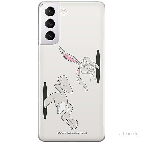 ERT GROUP mobiltelefonfodral för Samsung S21 PLUS originalt och officiellt licensierat Looney Tunes mönster Bugs 016 optimalt anpassad till formen på mobiltelefonen, fodral tillverkad av TPU plast 5905795079642