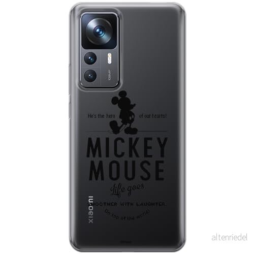 ERT GROUP mobiltelefonfodral för Xiaomi 12T/12T pro/K50 Ultra originalt och officiellt licensierat Disney mönster Mickey 014 optimalt anpassad till formen på mobiltelefonen, gedeeltelijk transparant 5905511570132