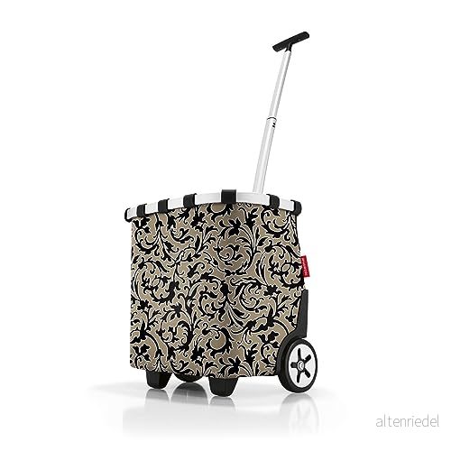 carrycruiser bärbar shoppingvagn med robust aluminiumram, axelrem och avtagbar nätinnerficka tillverkad av vattenavvisande material, Färg: Baroque marmor, En Storlek, 4012013730092