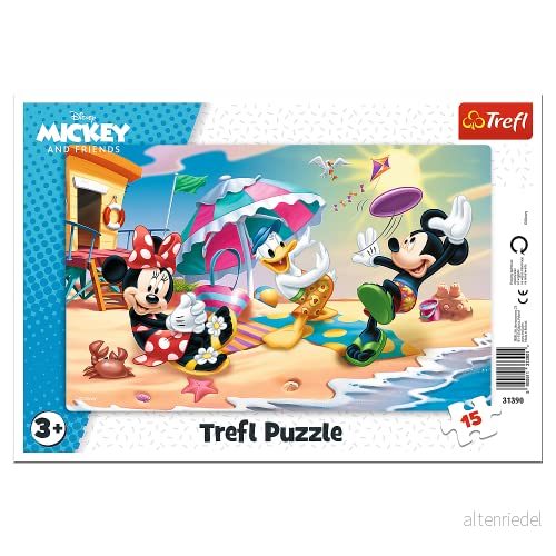Trefl Rampussel, Kul På Stranden, Disney Musse Pigg Och Vänner, 15 Bitar, För Barn Från 3 År 5900511313901