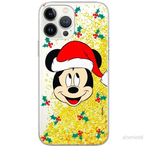 ERT GROUP mobiltelefonfodral för Apple Iphone 5/5S/SE originalt och officiellt licensierat Disney mönster Mickey 040 Vit optimalt anpassad till formen på mobiltelefonen, med glitter overflow effekt 5903932078176