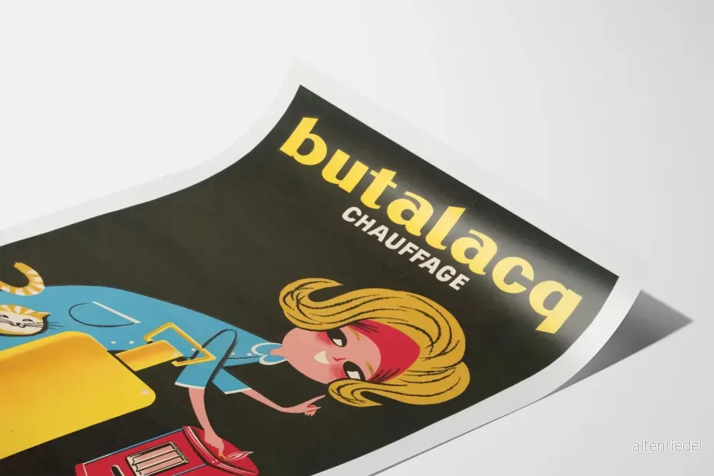 Vintageposter Butalacq Värme - Retro väggdekoration - Bild 3