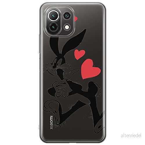 ERT GROUP mobiltelefonfodral för Xiaomi 11 LITE 4G/5G originalt och officiellt licensierat Looney Tunes mönster Bugs 002, gedeeltelijk transparant 5903932729238