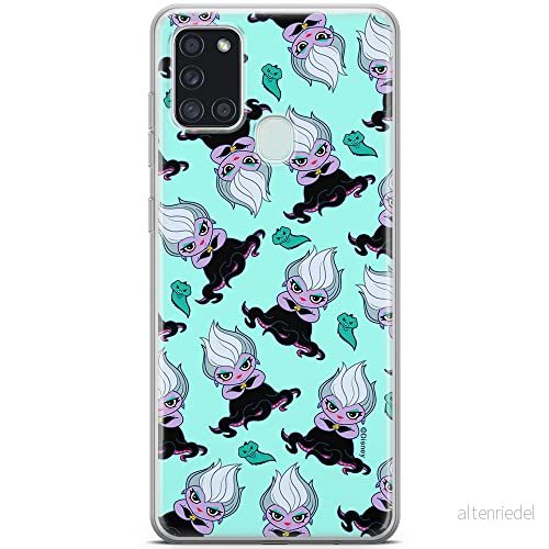 ERT GROUP mobiltelefonfodral för Samsung A21s originalt och officiellt licensierat Disney mönster Ursula 005 optimalt anpassad till formen på mobiltelefonen, fodral tillverkad av TPU plast 5905131464637