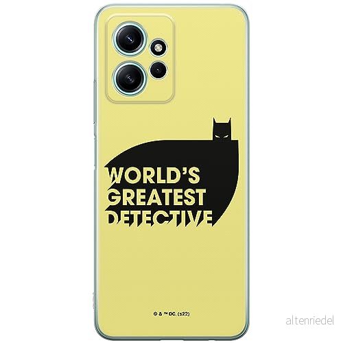 ERT GROUP mobiltelefonfodral för Xiaomi REDMI NOTE 12 4G originalt och officiellt licensierat DC mönster Batman 051 optimalt anpassad till formen på mobiltelefonen, fodral tillverkad av TPU plast 5905511947996