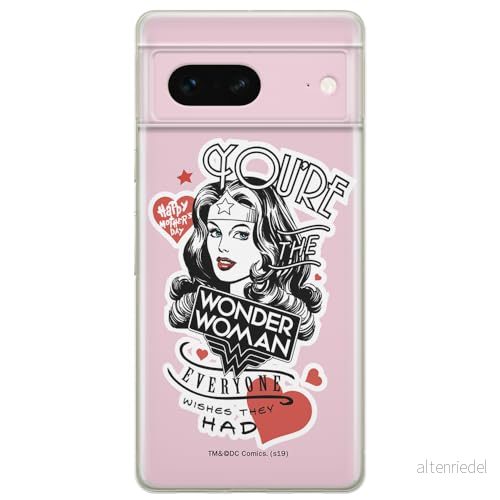 ERT GROUP mobiltelefonfodral för Google PIXEL 7 originalt och officiellt licensierat DC mönster Wonder Woman 014 optimalt anpassad till formen på mobiltelefonen, fodral tillverkad av TPU plast 5905795158408