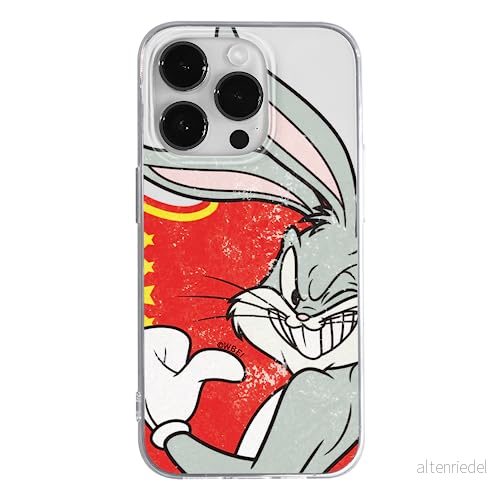ERT GROUP mobiltelefonfodral för Apple Iphone 14 PRO MAX originalt och officiellt licensierat Looney Tunes mönster Bugs 010 optimalt anpassad till formen på mobiltelefonen, gedeeltelijk transparant 5905131930729