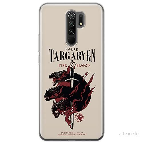 ERT GROUP mobiltelefonfodral för Xiaomi REDMI 9 originalt och officiellt licensierat Game od Thrones mönster of 006 anpassad till formen på mobiltelefonen, fodral tillverkad av TPU plast 5903932670349
