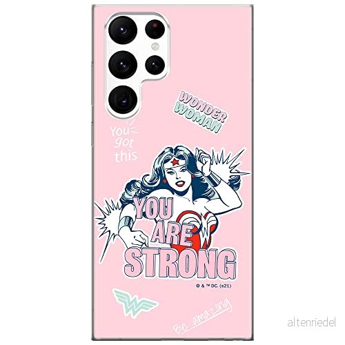ERT GROUP mobiltelefonfodral för Samsung S22 ULTRA originalt och officiellt licensierat DC mönster Wonder Woman 025 optimalt anpassad till formen på mobiltelefonen, fodral tillverkad av TPU plast 5904805286117