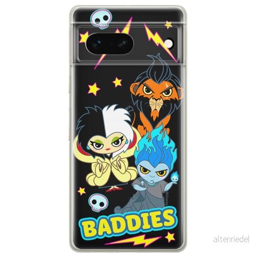ERT GROUP mobiltelefonfodral för Google PIXEL 7 originalt och officiellt licensierat Disney mönster Villains 004 optimalt anpassad till formen på mobiltelefonen, fodral tillverkad av TPU plast 5905795160548