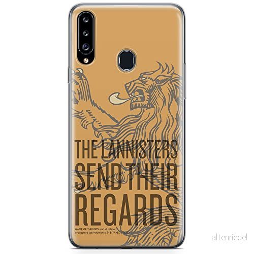 ERT GROUP mobiltelefonfodral för Samsung A20S originalt och officiellt licensierat Game od Thrones mönster of 014 anpassad till formen på mobiltelefonen, fodral tillverkad av TPU plast 5903932681826