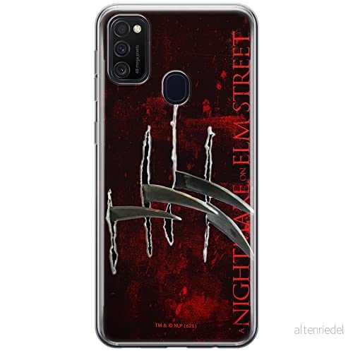 ERT GROUP mobiltelefonfodral för Samsung M21 / M30S originalt och officiellt licensierat Horror mönster Nightmare of Elm Street 004, fodral tillverkad av TPU plast 5905511078782