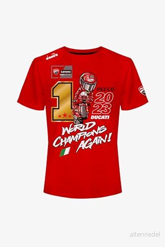 63 Herr Bagnaia World Championship 2023 t shirt (förpackning med 1) 8053841181409