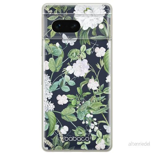 ERT GROUP mobiltelefonfodral för Google PIXEL 7 originalt och officiellt licensierat Babaco mönster Flowers 034 optimalt anpassad till formen på mobiltelefonen, fodral tillverkad av TPU plast 5905795150327