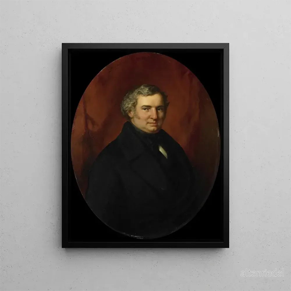 Målning av Hendrik André Cornelis Tierens, stadstjänsteman i Heusden – Bastiaan De Poorter | Konsttryck Målning av Hendrik André Cornelis Tierens, stadstjänsteman i Heusden – Bastiaan De Poorter | Konsttryck