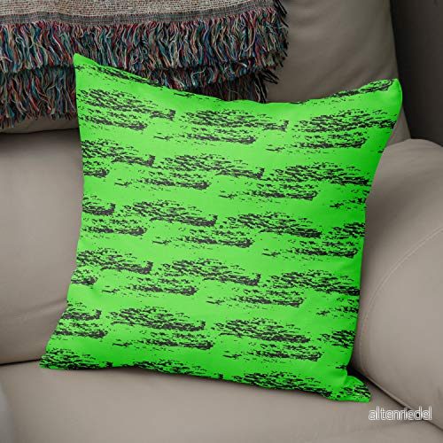 Bonamaison dekorativt kuddöverdrag neongrön rök prydnadskudde överdrag, hem dekorativa örngott för vardagsrum, soffa, sovrum, storlek: 50 x cm designad och tillverkad i Turkiet 4546680211627